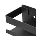 Pikkukuva 6 / 8: vidaXL Suihkuhylly musta 23x6,5x6 cm harjattu 304 ruostumaton teräs