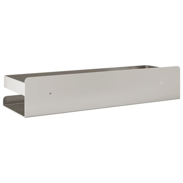 vidaXL brusehylde 30x10x6 cm børstet 304 rustfrit stål