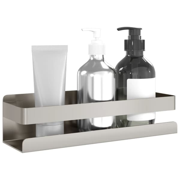vidaXL Dusjhylle 23x6,5x6 cm børstet 304 rustfritt stål