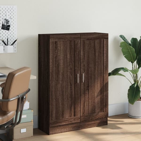 Kirjakaappi ruskea tammi 82,5x30,5x115 cm tekninen puu