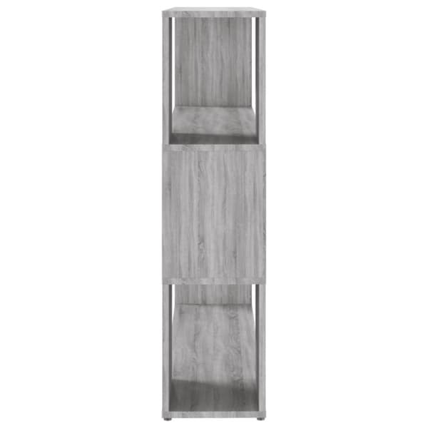 bogreol/rumdeler 100x24x94 cm grå sonoma-eg
