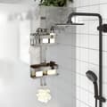 Miniatyrbillede 1 af 9: brusehylde med ophæng børstet 304 rustfrit stål