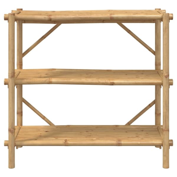 vidaXL Bokhylla 3 hyllplan 100x40x90 cm bambu