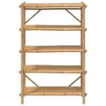 Miniatyrbillede 3 af 9: vidaXL reol med 5 hylder 100x40x150 cm bambus
