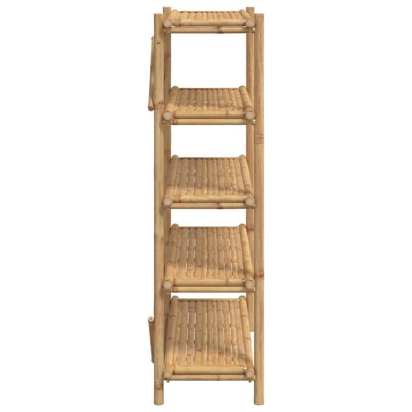 vidaXL reol med 5 hylder 100x40x150 cm bambus