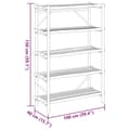 Miniatyrbillede 7 af 9: vidaXL reol med 5 hylder 100x40x150 cm bambus