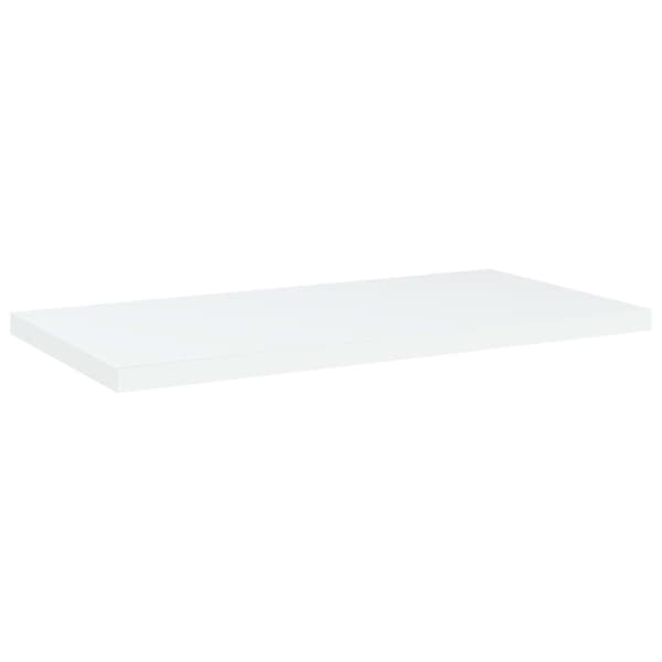 vidaXL boghylder 4 stk. 40x20x1,5 cm konstrueret træ hvid -  Hylder