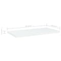 Miniatyrbillede 6 af 6: vidaXL boghylder 4 stk. 40x20x1,5 cm konstrueret træ hvid -  Hylder