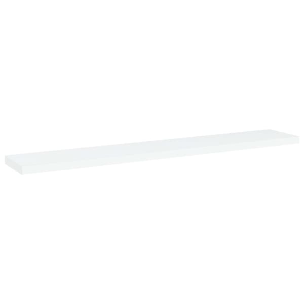 vidaXL boghylder 4 stk. 60x10x1,5 cm konstrueret træ hvid - Hylder
