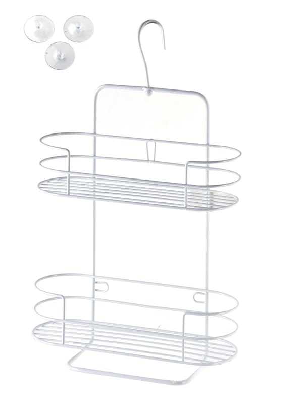CARL WHITE Kylpyhuoneen hylly 33x25x9,5cm 2 tasoa
