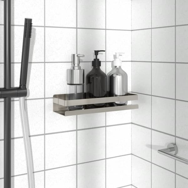 The Living Store brusehylde 30x10x6 cm børstet 304 rustfrit stål -  Hylder