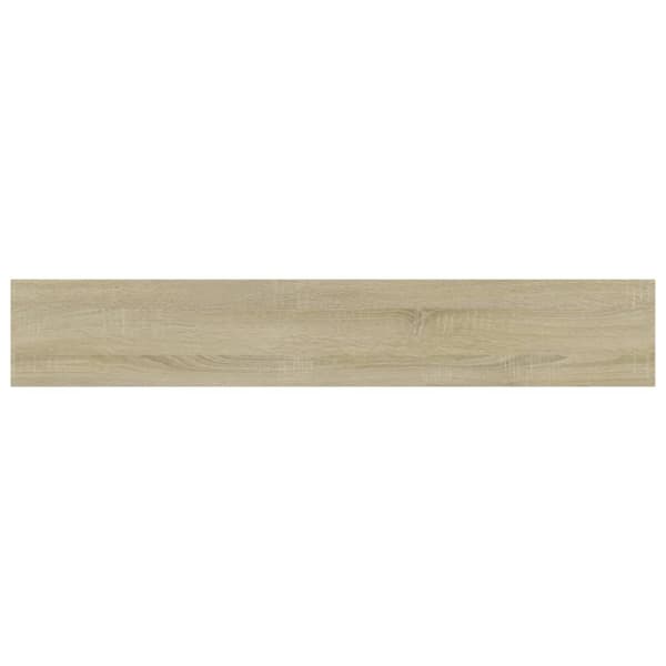 The Living Store boghylder 4 stk. 60x10x1,5 cm konstrueret træ sonoma-eg - Hylder
