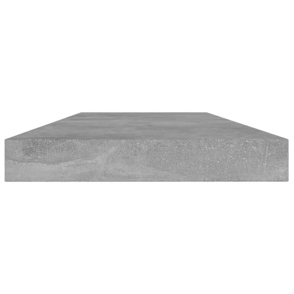 The Living Store boghylder 4 stk. 40x10x1,5 cm konstrueret træ betongrå - Hylder