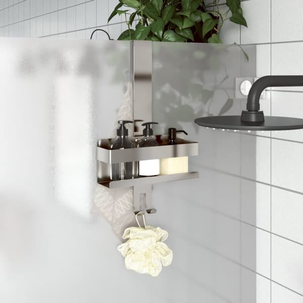 The Living Store brusehylde med ophæng børstet 304 rustfrit stål -  Hylder