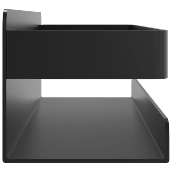 The Living Store Duschhylla matt svart 23x6,5x6 cm borstat 304 rostfritt stål - Hyllor
