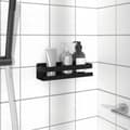 Miniatyrbild 2 av 9: The Living Store Duschhylla matt svart 23x6,5x6 cm borstat 304 rostfritt stål -  Hyllor