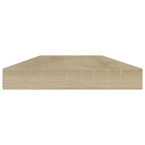 The Living Store boghylder 4 stk. 40x10x1,5 cm konstrueret træ sonoma-eg -  Hylder