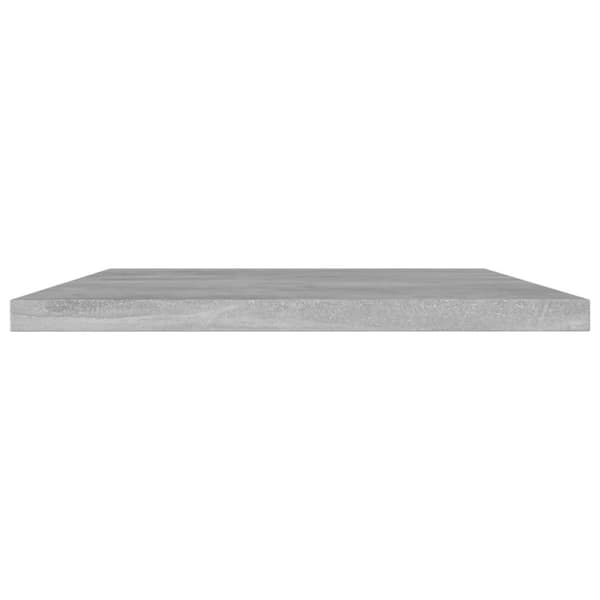 The Living Store Kirjahyllytasot 4 kpl betoninharmaa 60x30x1,5 cm lastulevy - Hyllyt