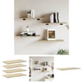 Pikkukuva 1 / 10: The Living Store Kirjahyllytasot 4 kpl Sonoma tammi 60x30x1,5 cm lastulevy -  Hyllyt
