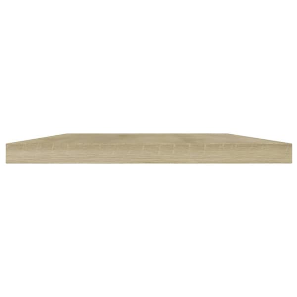The Living Store boghylder 4 stk. 40x20x1,5 cm konstrueret træ sonoma-eg - Hylder