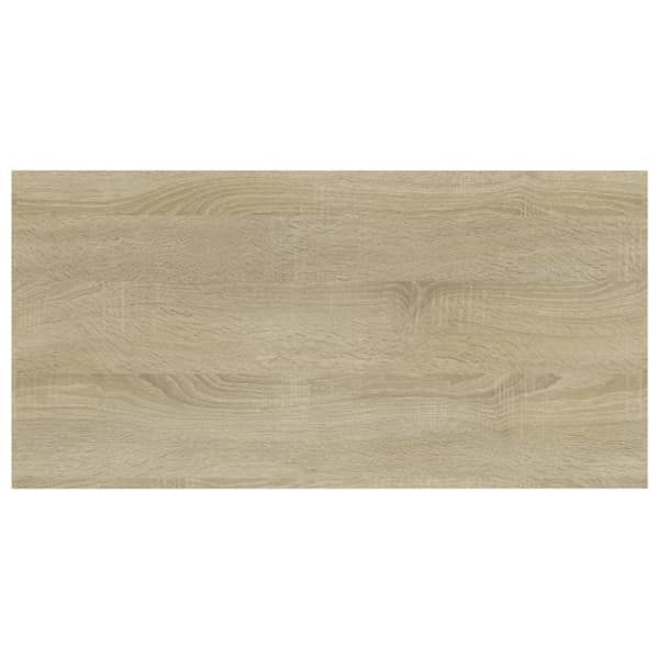 The Living Store boghylder 4 stk. 40x20x1,5 cm konstrueret træ sonoma-eg - Hylder