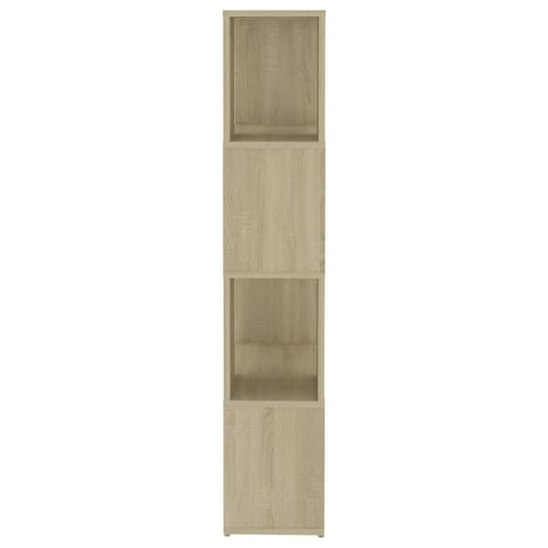 bogreol/rumdeler 60x24x124,5 cm spånplade sonoma-eg