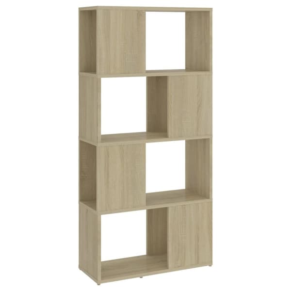 bogreol/rumdeler 60x24x124,5 cm spånplade sonoma-eg
