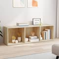 Miniatyrbillede 3 af 8: bogreol/tv-bord 36x30x114 cm konstrueret træ Sonoma-eg