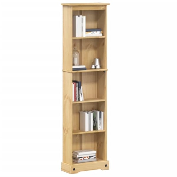 bogreol Corona 46x20x170 cm massivt fyrretræ