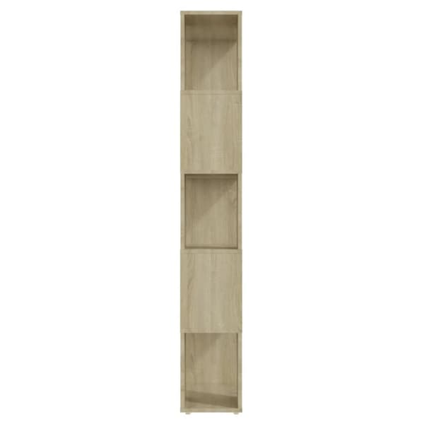 bogreol/rumdeler 60x24x155 cm konstrueret træ sonoma-eg