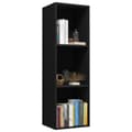 Miniatyrbillede 3 af 10: bogreol/tv-bord 36x30x114 cm konstrueret træ sort