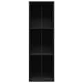 Miniatyrbillede 4 af 10: bogreol/tv-bord 36x30x114 cm konstrueret træ sort