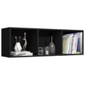 Miniatyrbillede 7 af 10: bogreol/tv-bord 36x30x114 cm konstrueret træ sort