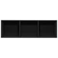 Miniatyrbillede 9 af 10: bogreol/tv-bord 36x30x114 cm konstrueret træ sort