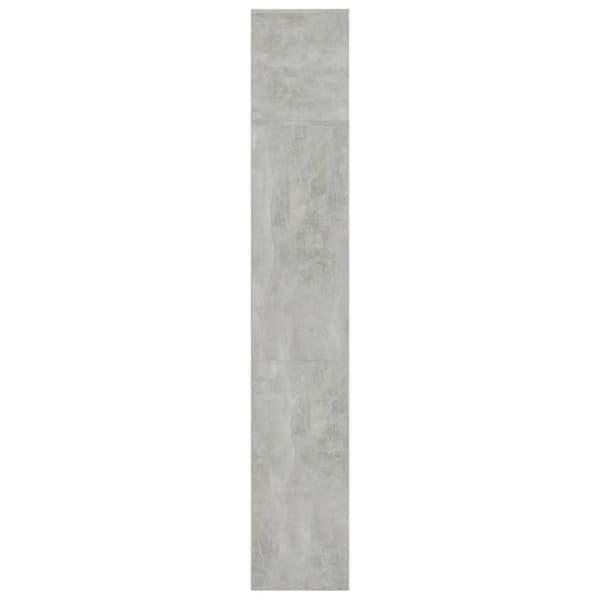 3-osainen kirjahylly/TV-kaappisarja betoninharmaa 180x30x180 cm