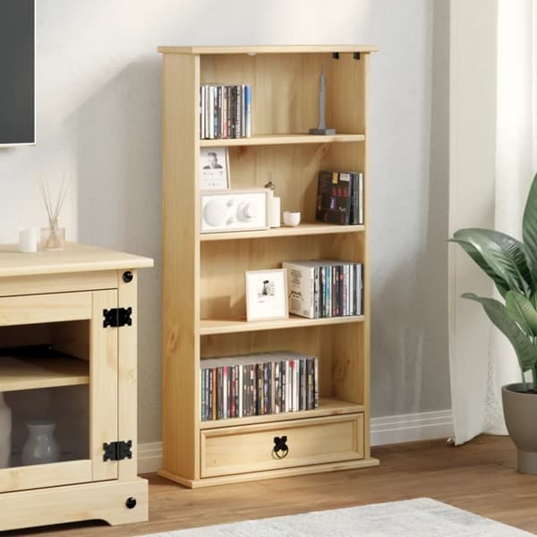 CD-kaappi Corona 52x17,5x103 cm täysi mänty