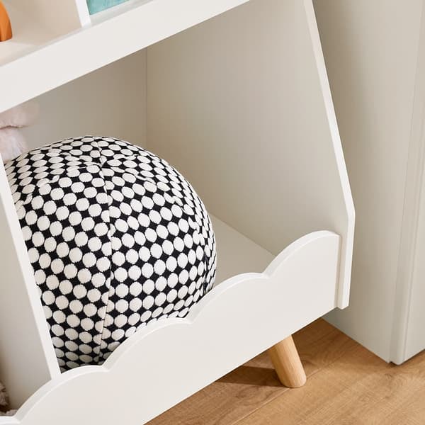 SoBuy Lasten kirjahylly Lehtiteline Kulmahylly KMB100-W