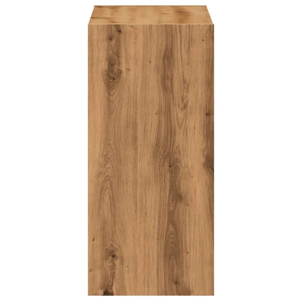 skab 68,5x32x68,5 cm konstrueret træ egetræsfarvet