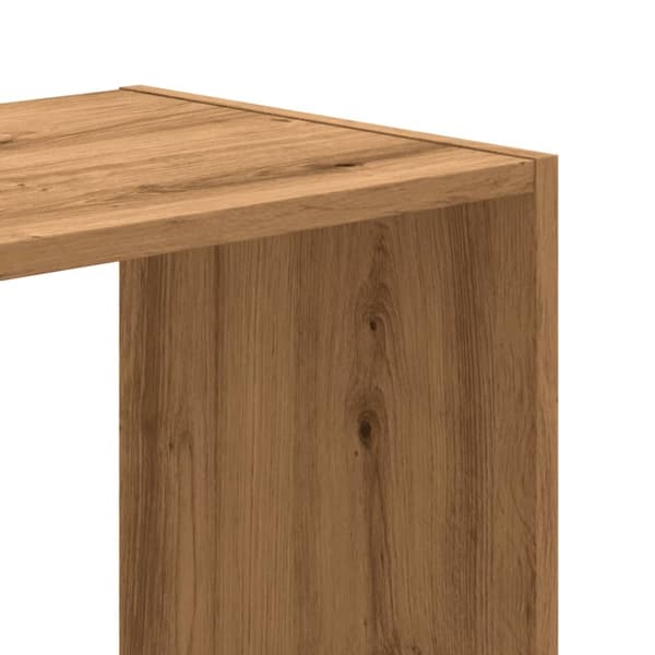 skab 68,5x32x68,5 cm konstrueret træ egetræsfarvet