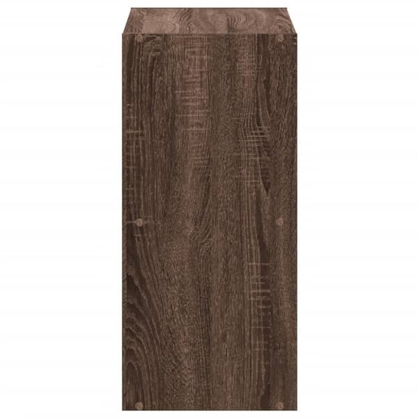 skab 68,5x32x68,5 cm konstrueret træ brun egetræsfarve