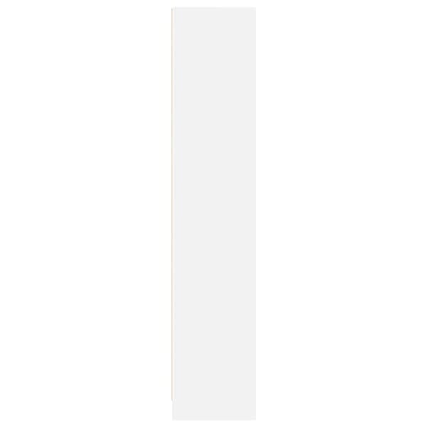 bogreol 57x28,5x141 cm konstrueret træ hvid