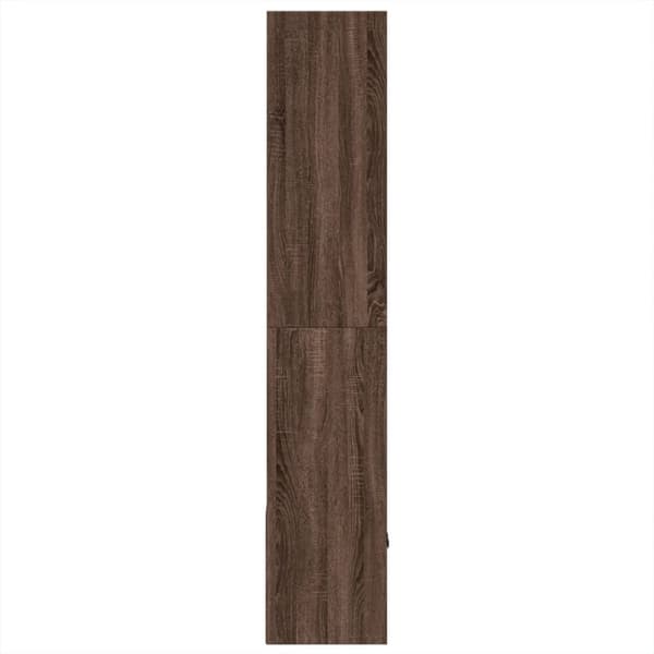 bogreol 70x36x189 cm konstrueret træ brun egetræsfarve