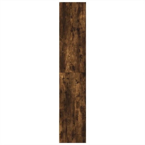 bogreol 100x36x189 cm konstrueret træ røget egetræsfarve