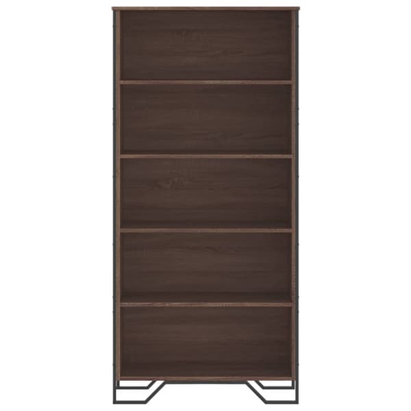 Kirjahylly ruskea tammi 80x31x169 cm tekninen puu