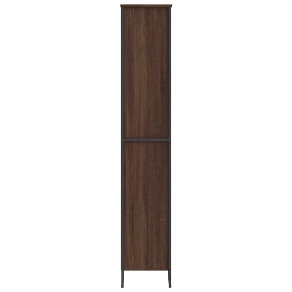 Kirjahylly ruskea tammi 80x31x169 cm tekninen puu