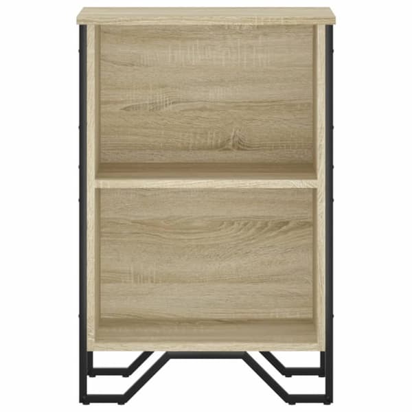 bogreol 50x31x74,5 cm konstrueret træ sonoma-eg