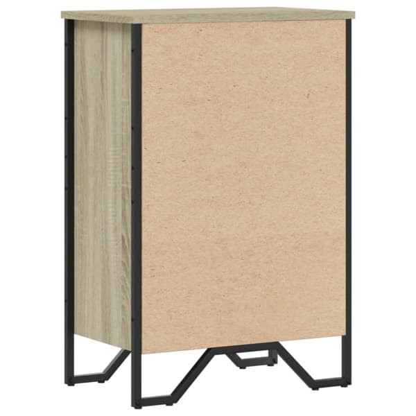 bogreol 50x31x74,5 cm konstrueret træ sonoma-eg