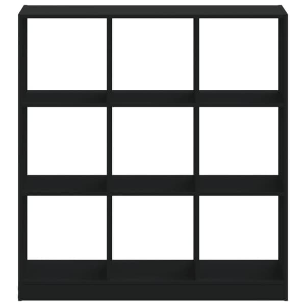 bogreol 102x32x108 cm konstrueret træ sort