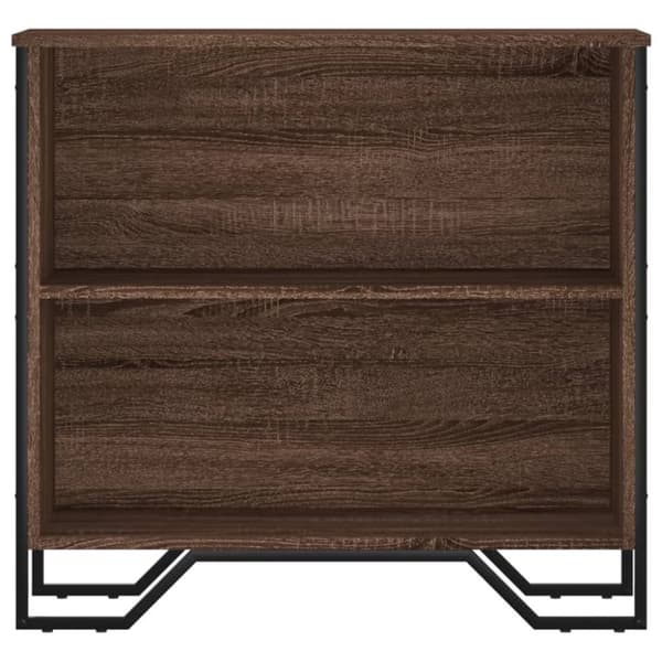 Kirjahylly ruskea tammi 80x31x74,5 cm tekninen puu