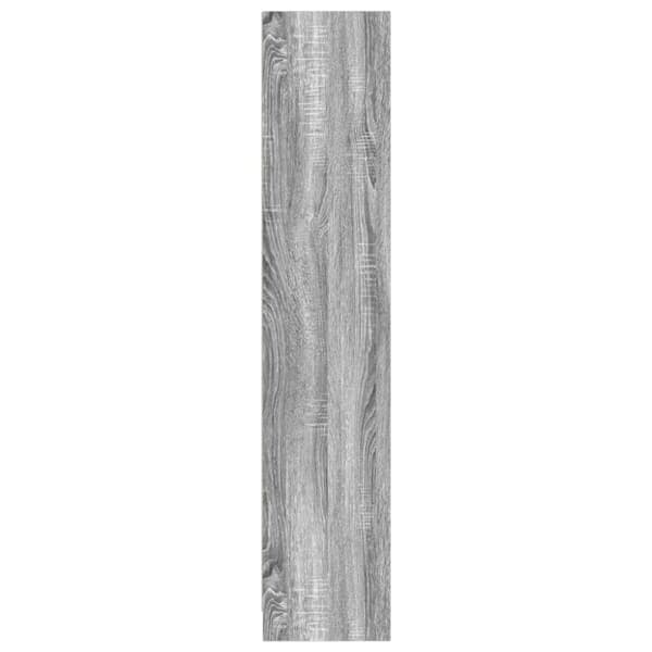 bogreol 57x28,5x141 cm konstrueret træ grå sonoma-eg